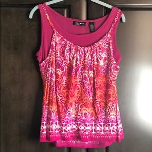 Vibrant colours 2 layer light and breezy tank top